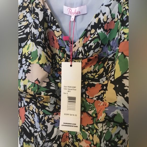 Parker Cannes Floral Dress NWT - Picture 2 of 6